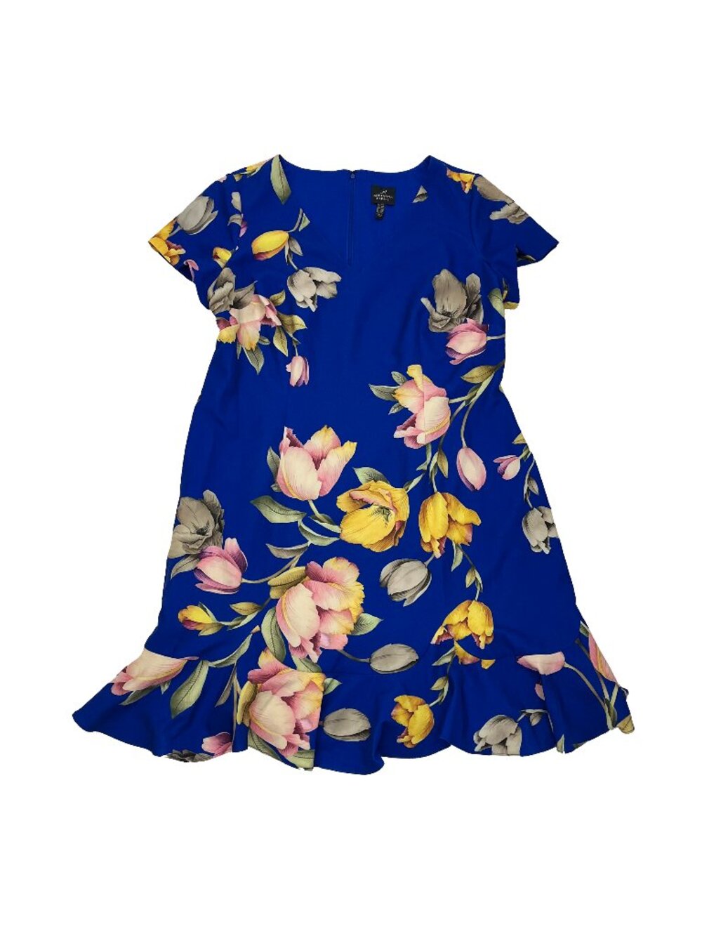 Adrianna Papell Tulip Flower Bloom Dress Womens 16W 16 W